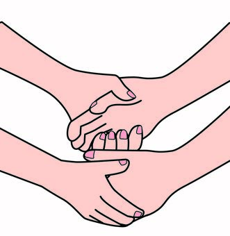両手握る　 両手,握る,握手,期待,受け止める,あいさつ,つなぐ,手,線画のイラスト素材