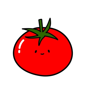 野菜キャラクター(トマト) 野菜キャラクター(トマト) トマト,野菜,キャラクター,顔,挿絵,農家,農業,スーパーマーケットのイラスト素材