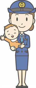 Female police officer - 355 - full body, JPG, PNG and AI Female police officer - 355 - full body, policewoman, a policeman, baby, JPG, PNG and AI