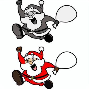 レトロなサンタクロース レトロなサンタクロース レトロ,サンタ,サンタクロース,クリスマス,イベント,サプライズ,プレゼント,12月,男性,人間のイラスト素材