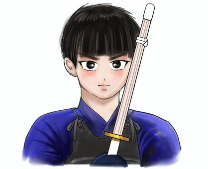 Illustration, meninos de kendo, kendo, legal, 