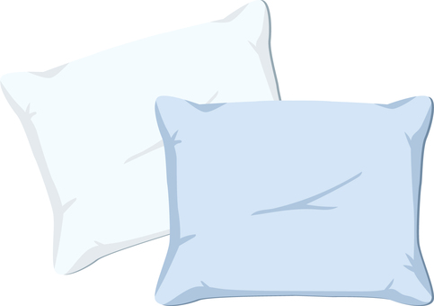 枕 枕,寝具,睡眠,寝る,眠る,就寝,安眠,快眠,仮眠,過眠のイラスト素材
