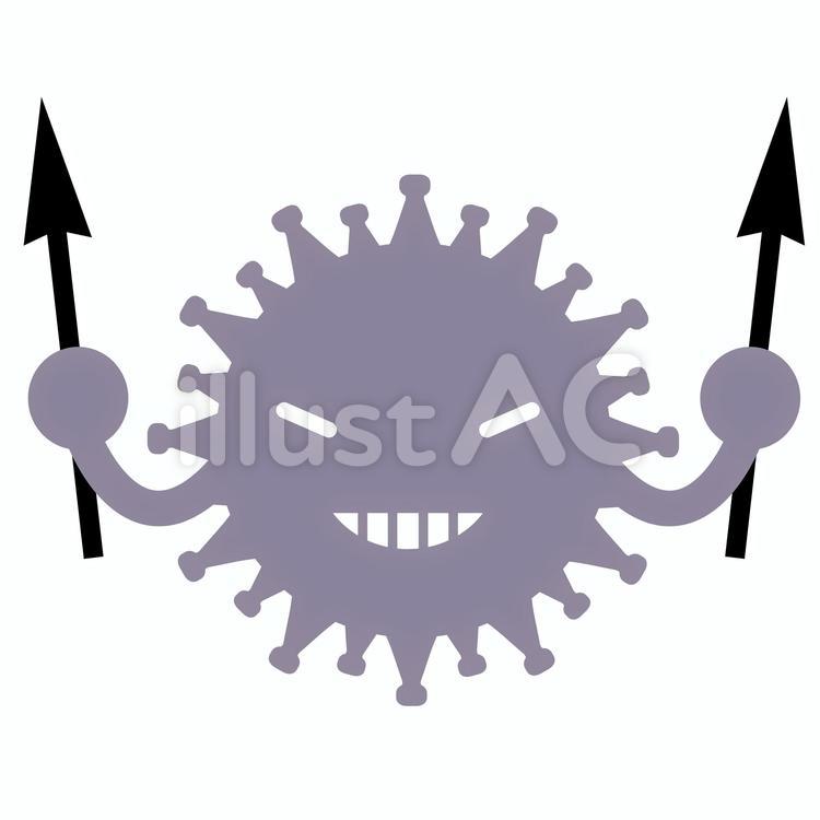 ウイルス ウイルス,コロナウイルス,新型ウイルスのイラスト素材