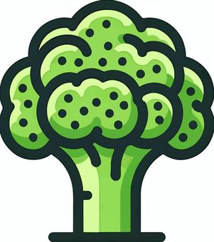 Illustration, broccoli, vegetables, agriculture, 