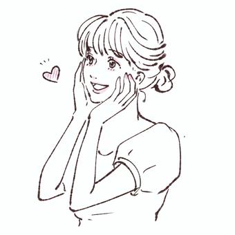 Illustration material of women, JPG Illustration material of women, , JPG