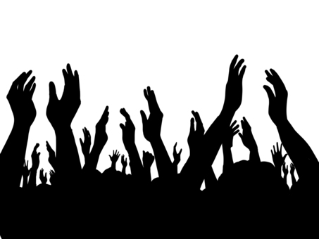 ライブで拍手 拍手,ライブ,盛り上がる,リズム,人物,コンサート,音楽のイラスト素材