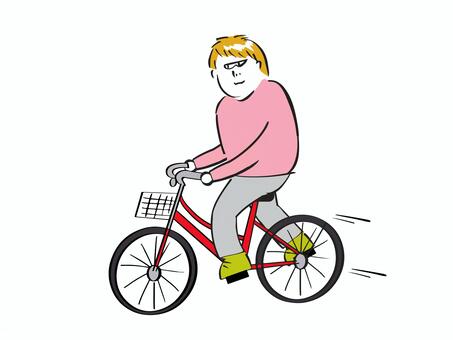 Man riding a bicycle, , JPG, PNG and AI