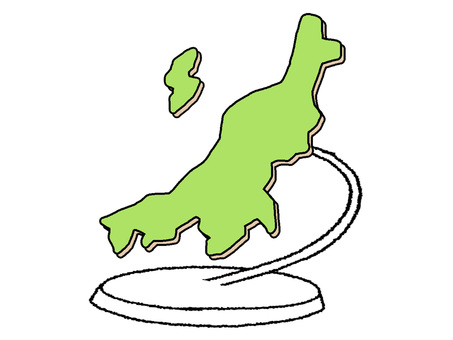 にいがた にいがた,地図,オブジェ,pop調,手描き,挿絵,ワンポイント,素材,商用可,無料のイラスト素材