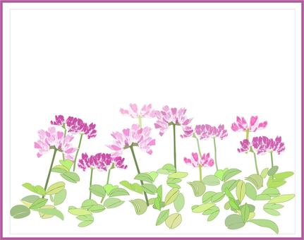 Astragalus flower border with Ai, astragalus, flower, spring, JPG, PNG and AI