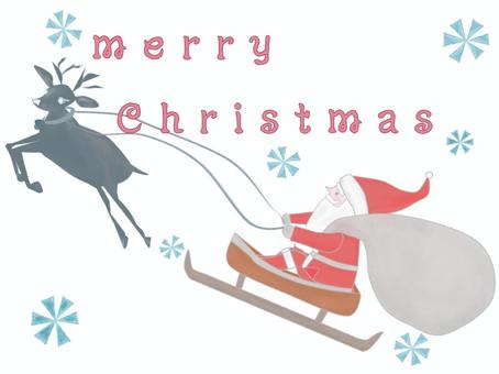 Illustration, christmas, card, background, 