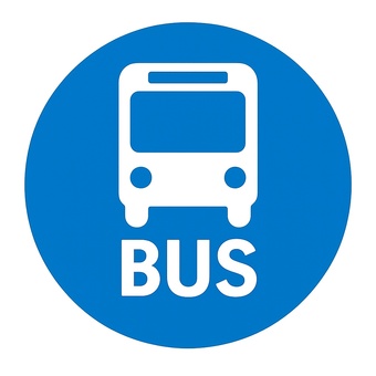 バスマークの丸アイコン