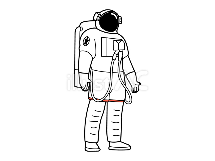 宇宙飛行士 宇宙飛行士,宇宙,宇宙服のイラスト素材