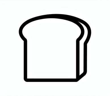 食パンのイラストロゴマーク 食パン,パン,朝ごはん,朝食,パン屋,焼きたて,ロゴ,アイコン,シルエット,絵文字のイラスト素材