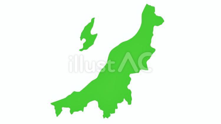地図　新潟県 新潟県,地図,新潟のイラスト素材
