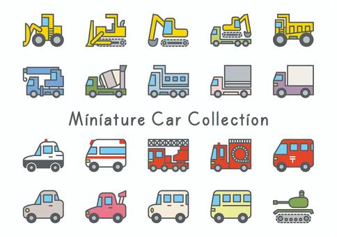 Illustration, automobile, minicar, heavy equipment, 