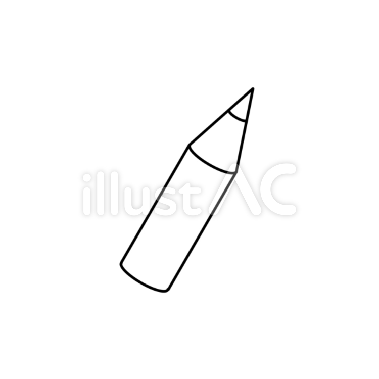 短い鉛筆（線画） 鉛筆,筆記具,筆記用具のイラスト素材