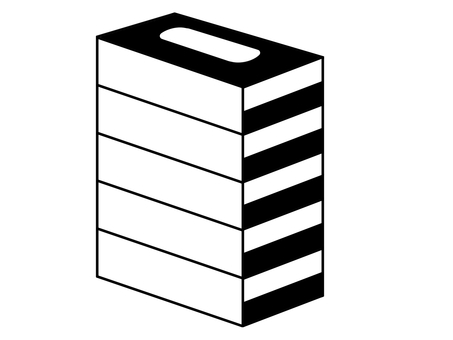 ボックスティッシュ ティッシュ,ティッシュペーパー,ボックスティッシュ,ティッシュボックス,箱,ケース,ちり紙,日用品,イメージ,シンプルのイラスト素材