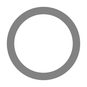 グレーのバツマーク 丸マーク,丸,グレー,灰色,シンプル,円,輪,リング,サークル,判定のイラスト素材