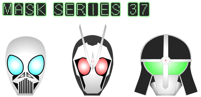 マスク シリーズ37 お面,かぶりもの,仮面,夏,祭り,夜店,マスク,秋,キャラクター,ワンポイントのイラスト素材