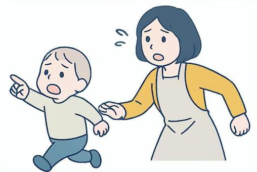 走り出し止まらない子供