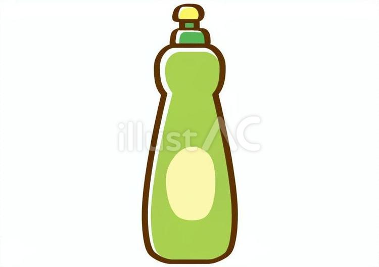 食器用洗剤のイラスト 食器用洗剤,洗剤,シンプルのイラスト素材