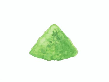 水彩絵の具で描いた抹茶の粉末イメージ 抹茶,粉,水彩,粉末,茶道,シンプル,手描き,味,イメージ,絵のイラスト素材