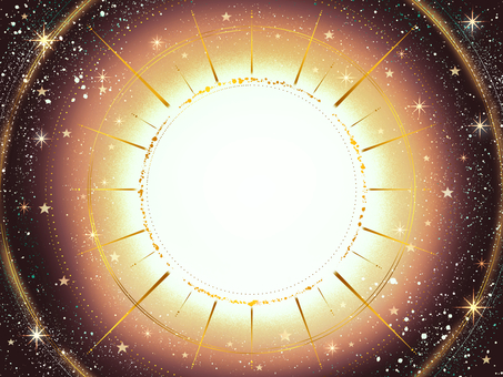 神環の輪廻　-魂の祈り-【4】 スピリチュアル,後光,円,神聖,高次元,輪廻,神秘的,抽象的,背景素材,イラストのイラスト素材