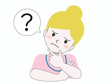 Illustration, nurse, to think about, to worry, 