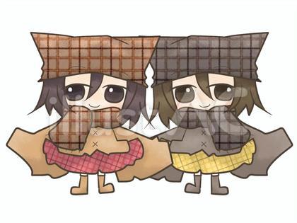 秋冬のあたたか可愛い双子コーデ