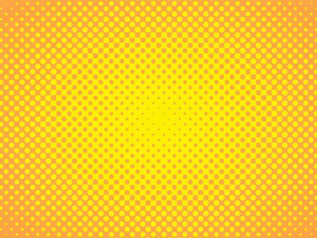 オレンジ色のハーフトーンのグラデーション ハーフトーン,ドット,点,グラデーション,オレンジ,橙,ビビット,色,カラー,ポップのイラスト素材