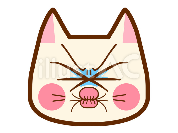 すっぱい表情の猫さん すっぱい,猫,表情のイラスト素材