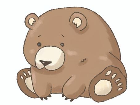困りグマ 困りグマ くま,野生,どうぶつ,動物園,サファリ,こぐま,獣,哺乳類のイラスト素材