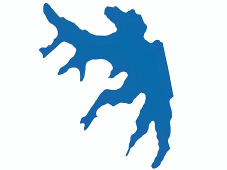 三名湖 湖,三名湖,群馬県,地図,関東のイラスト素材