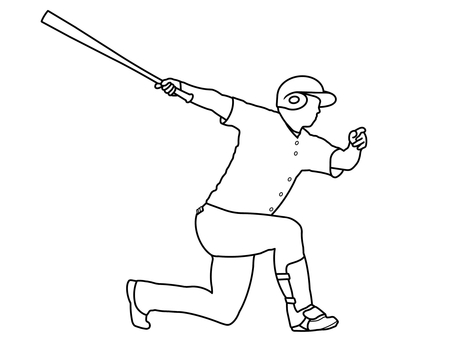 ベースボール ベースボール,野球,スポーツ,球技,プロ野球,メジャーリーグ,ワールドベースボール,社会人野球,大学野球,人のイラスト素材