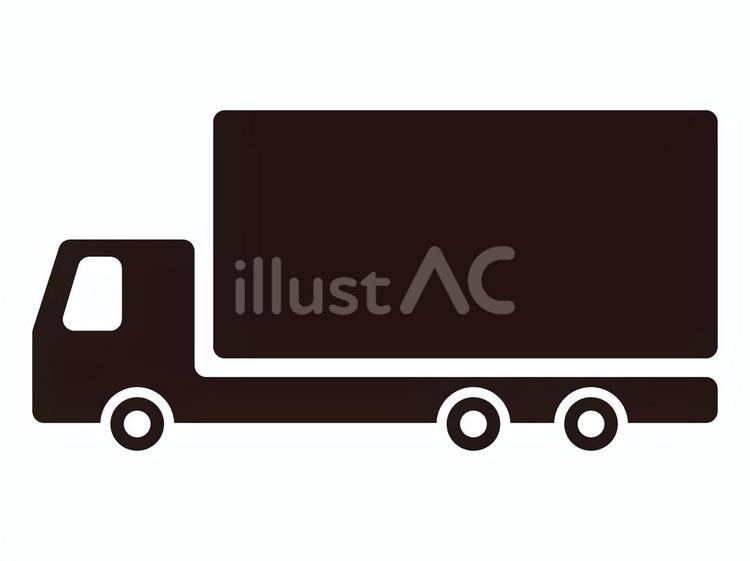 大型・軽トラックのアイコン5（モノクロ） トラック,車,中型のイラスト素材