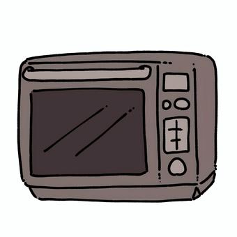 オーブンレンジ オーブンレンジ,家電,便利,加熱,黒,お菓子作り,料理,調理,キッチン,家事のイラスト素材