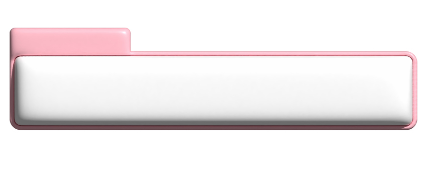 ピンクと白のぷっくりテロップベース フレーム,インデックス,テロップ,テロップベース,ぷっくり,立体,ぷくぷく,飛び出す,ピンク,シンプルのイラスト素材