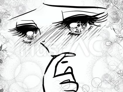 赤面甘える昔の少女漫画風女子のドアップ顔