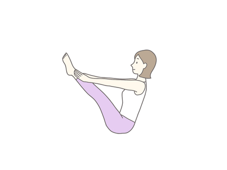 舟のポーズ　ナーヴァーサナ