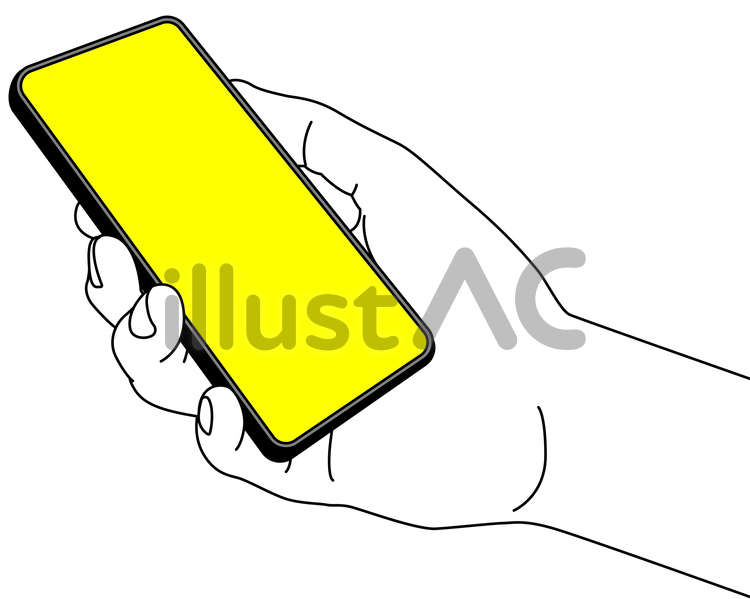 スマホを握る手 スマホ,スマートフォン,電話のイラスト素材