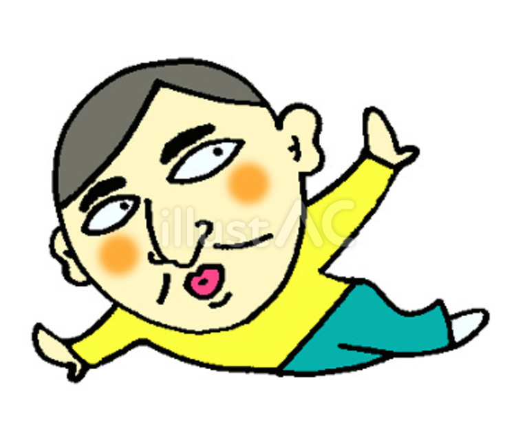 男性 男性,七三分け,長袖のイラスト素材