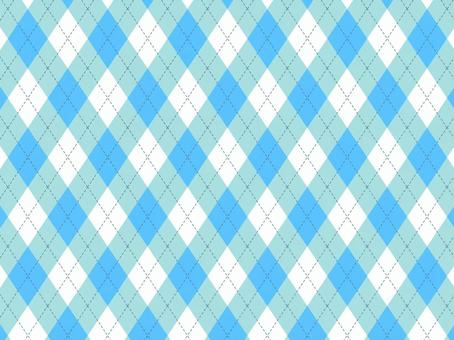 アーガイルチェック柄の背景　水色