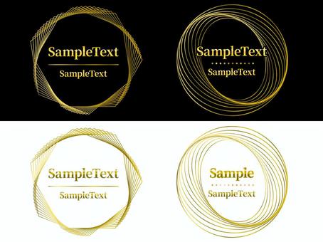 Appearance of a thin gold frame, JPG, PNG and AI Appearance of a thin gold frame, gold, frame, metallic, JPG, PNG and AI