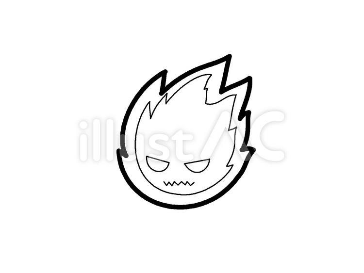 無色の火の玉 火の玉,幽霊,おばけのイラスト素材