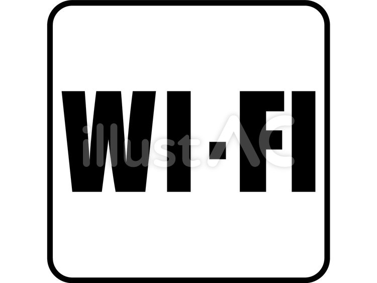 図案　WI-FI マーク,シンボル,アイコンのイラスト素材