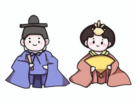 Illustration of Hina dolls, JPG and PNG Illustration of Hina dolls, dolls, daughters, male chicks, JPG and PNG