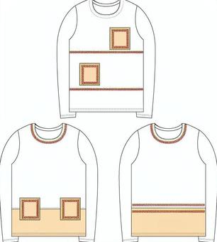 レディースTシャツのデザイン画3案セット ファッション,レディース,tシャツ,おしゃれ,可愛い,エレガンス,スポーティー,セットのイラスト素材