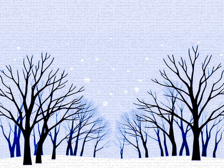 冬の雪景色と枯木の絵葉書の背景素材 雪景色,冬,枯木,絵葉書,絵はがき,背景,壁紙,テクスチャ,画像,ポストカードのイラスト素材
