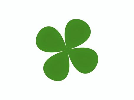 四つ葉のクローバー斜めイラスト クローバー,四つ葉,グリーン,緑,植物,自然,幸運,ラッキー,春,アイコンのイラスト素材