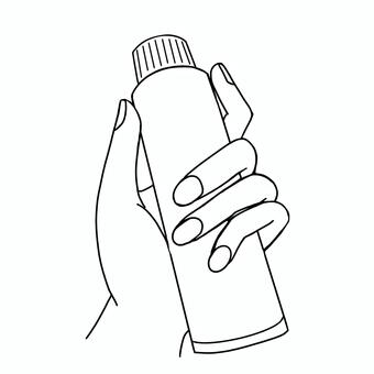 チューブ チューブ,手,線画,美容,衛生のイラスト素材